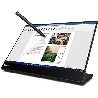 35,6cm/14" (2240x1400) Lenovo ThinkVision M14t Gen 2 IPS Touch portable 6ms 60Hz 2xUSB-C Black