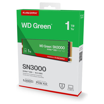 M.2 1TB WD Green SN3000 NVMe PCIe 4.0 x 4