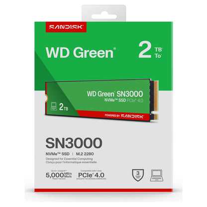 M.2 2TB WD Green SN3000 NVMe PCIe 4.0 x 4