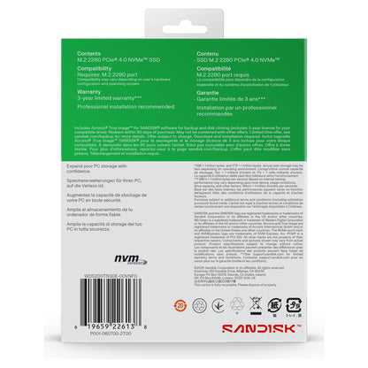M.2 2TB WD Green SN3000 NVMe PCIe 4.0 x 4