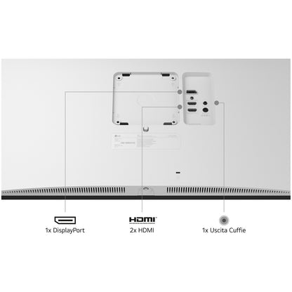68,4cm/27" (3840x2160) LG UltraFine 27US550-W 16:9 4K UHD IPS 5ms 60Hz HDR10 2xHDMI DP Pivot White