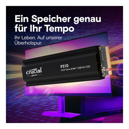 M.2 2TB Crucial P310 NVMe PCIe Gen4 with Headsink