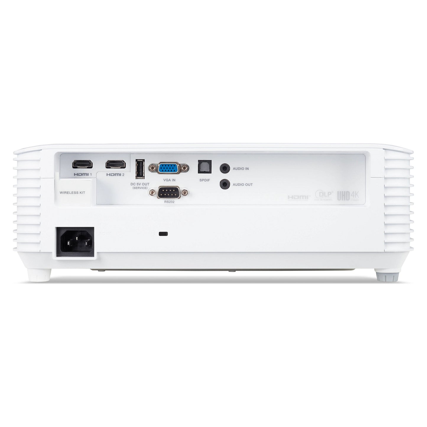 (3840x2160) Acer H6805BDa DLP 4000-Lumen 16:9 HDMI VGA USB Speaker 3D UHD White