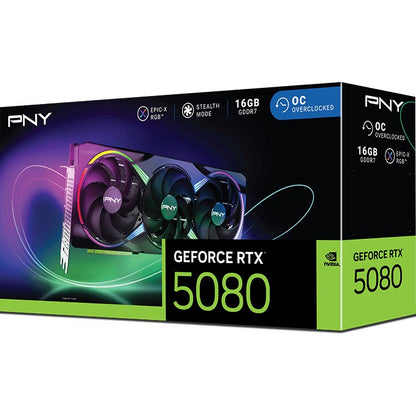 RTX 5080 16GB PNY ARGB OC GDDR7 3Fan