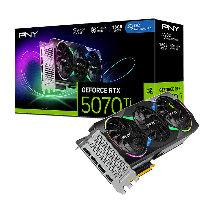 RTX 5070Ti 16GB PNY Verto ARGB OC GDDR7 3Fan