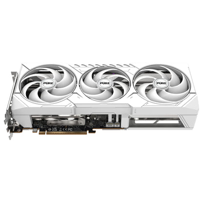 RX 9070 XT 16GB Sapphire Pure Radeon OC GDDR6 3 Fan white