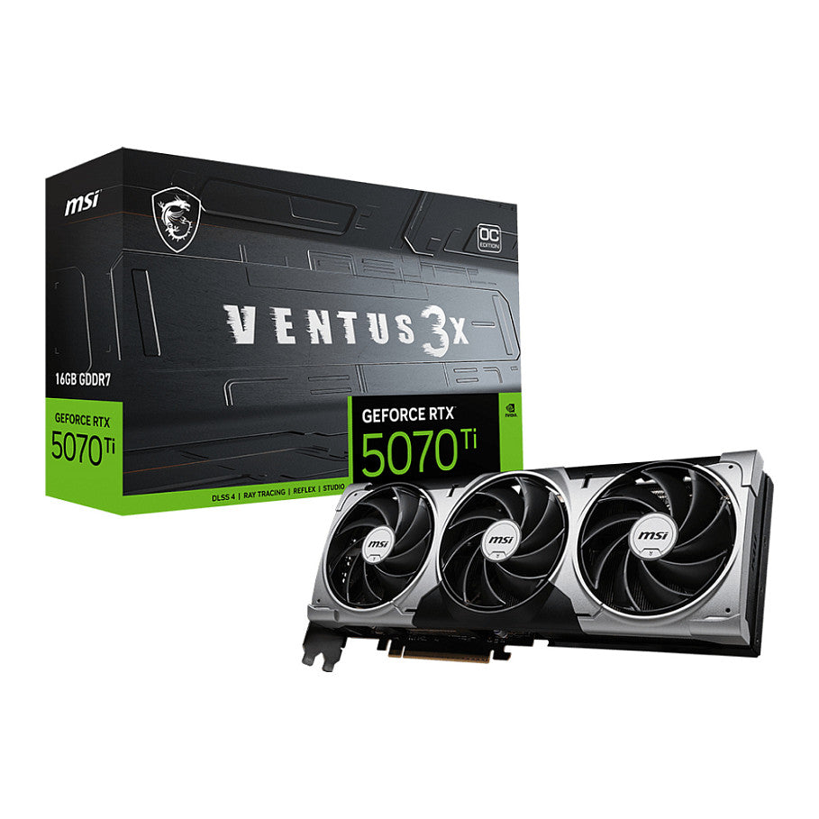 RTX 5070 Ti 16GB MSI Ventus 3X OC GDDR7 3 Fan