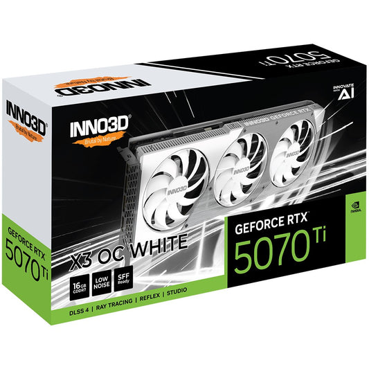 RTX 5070 Ti 16GB Inno3D X3 OC GDDR7 3Fan white