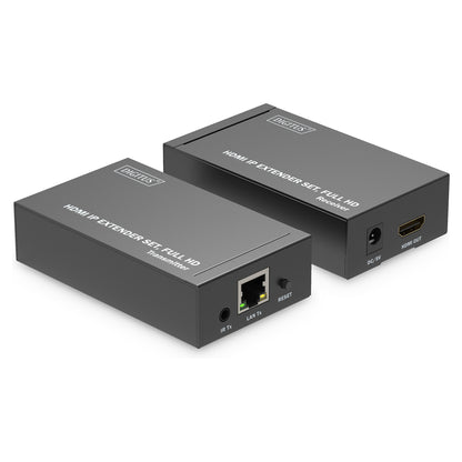 DIGITUS HDMI IP Extender Set HDMI 120m Full HD schwarz