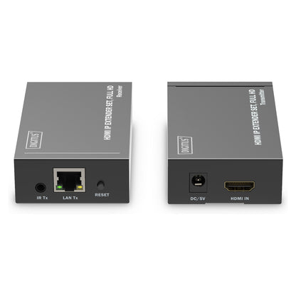 DIGITUS HDMI IP Extender Set HDMI 120m Full HD schwarz