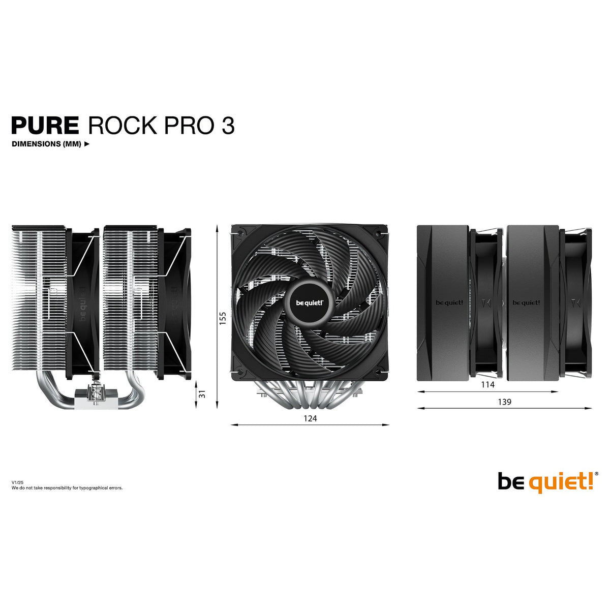 K Cooler be quiet! PURE ROCK PRO 3