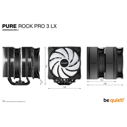 K Cooler be quiet! PURE ROCK PRO 3 LX Black