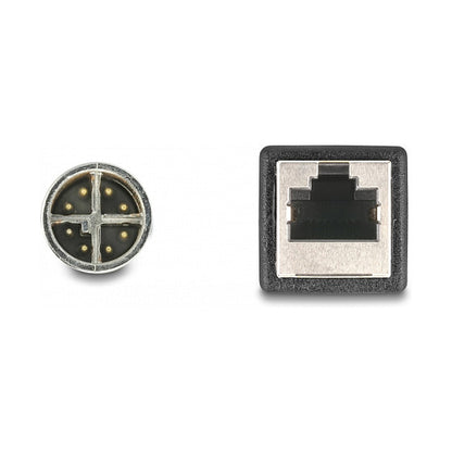 DeLock M12 Adapterkabel X-kodiert 8 Pin Stecker zu RJ45 Buchse 50 cm