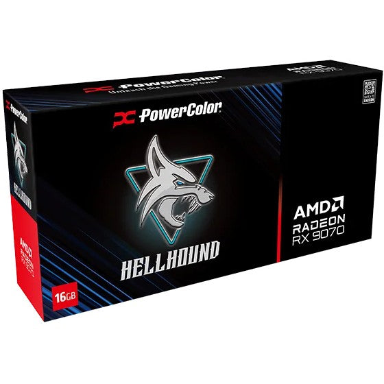 RX 9070 16GB PowerColor Hellhound OC GDDR6 3Fan