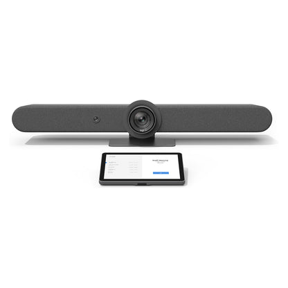 Logitech Rally Bar + Tap IP - 4K Ultra HD - 30 fps - 5x - 3x - Graphit