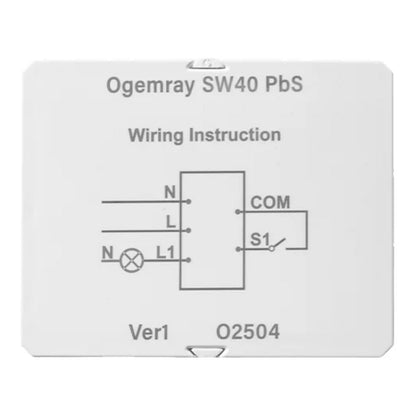 Shelly Plug & Play "PbS Ogemray Smart Relay 25A" Großgeräte Relais max 25A Messfunktion WLAN Lan BT