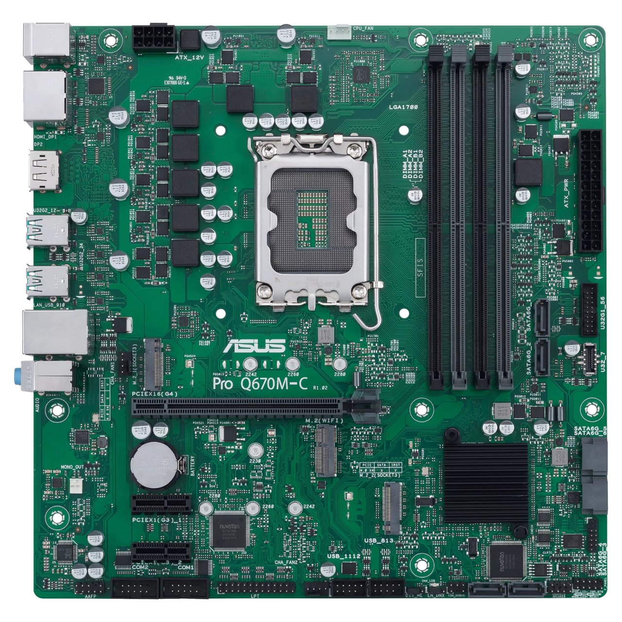 1700 ASUS PRO Q670M-C-CSM