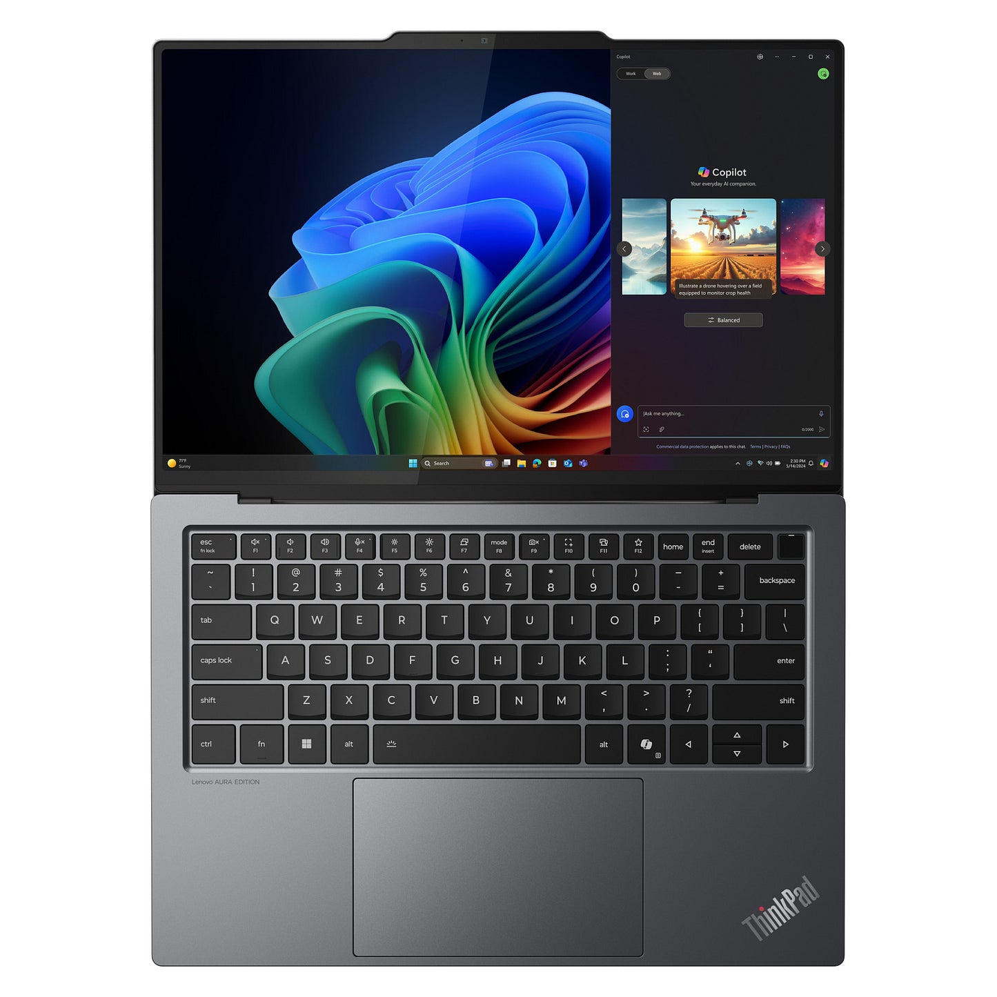 Lenovo AI ThinkPad X9-14 G1 21QA CU5 228V/32GB/512GB/W11Pro grey