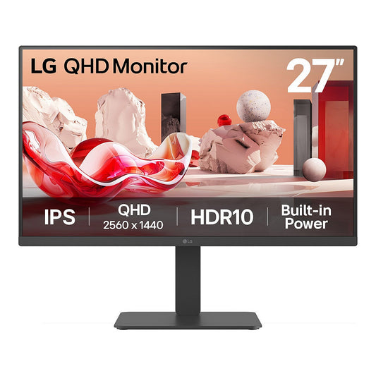 68,6cm/27" (2560x1440) LG 27BA45QB-B 16:9 IPS 5ms 75Hz HDR10 2xHDMI DP Speaker Pivot Black
