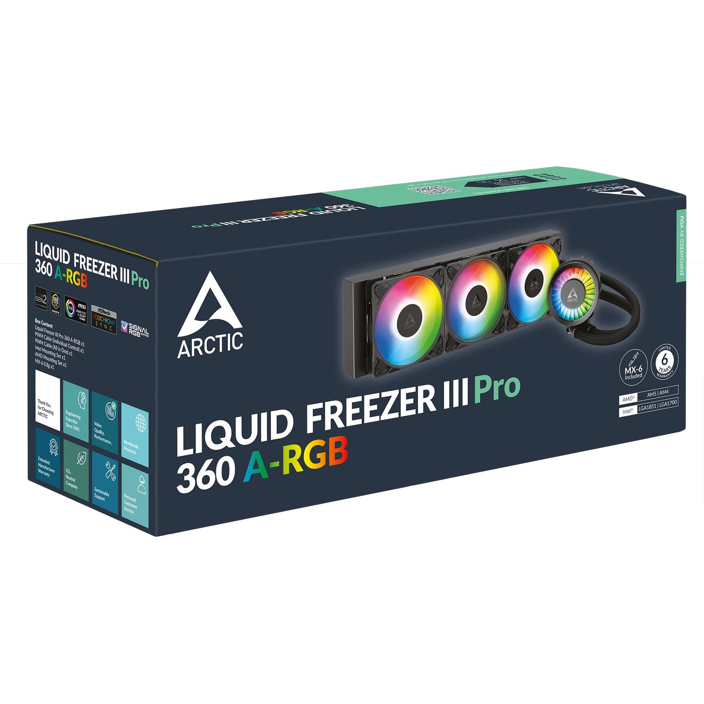 K Cooler Wasserkühlung Arctic Liquid Freezer III Pro 360 A-RGB Black