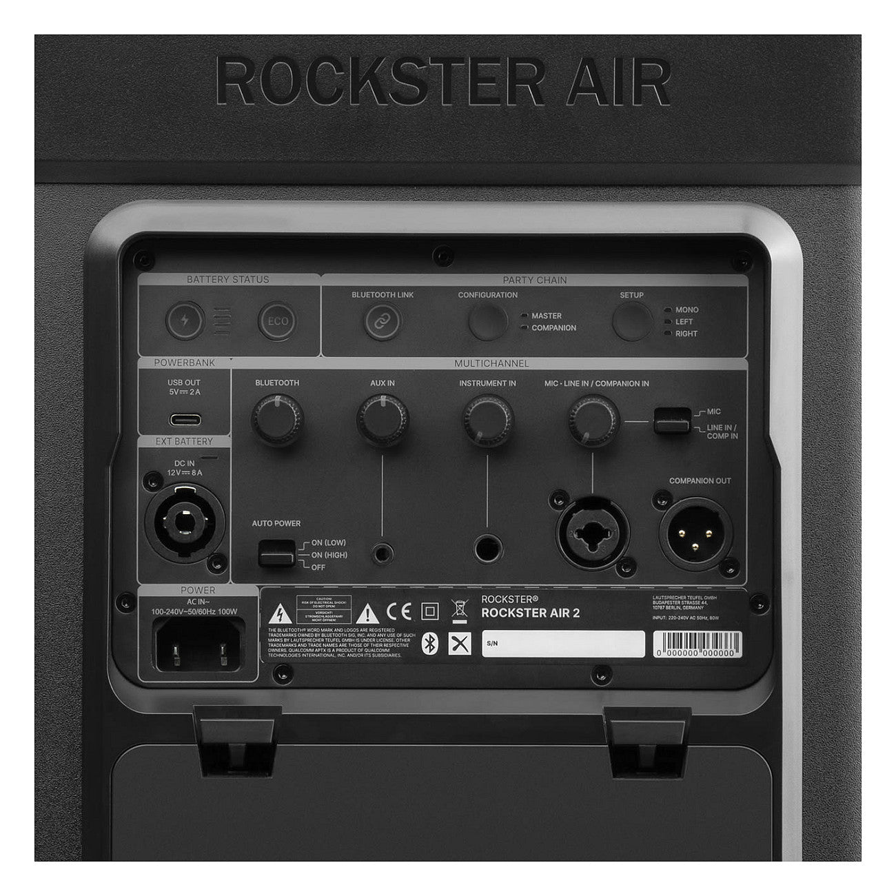 Teufel ROCKSTER AIR 2 Bluetooth Speaker wireless black
