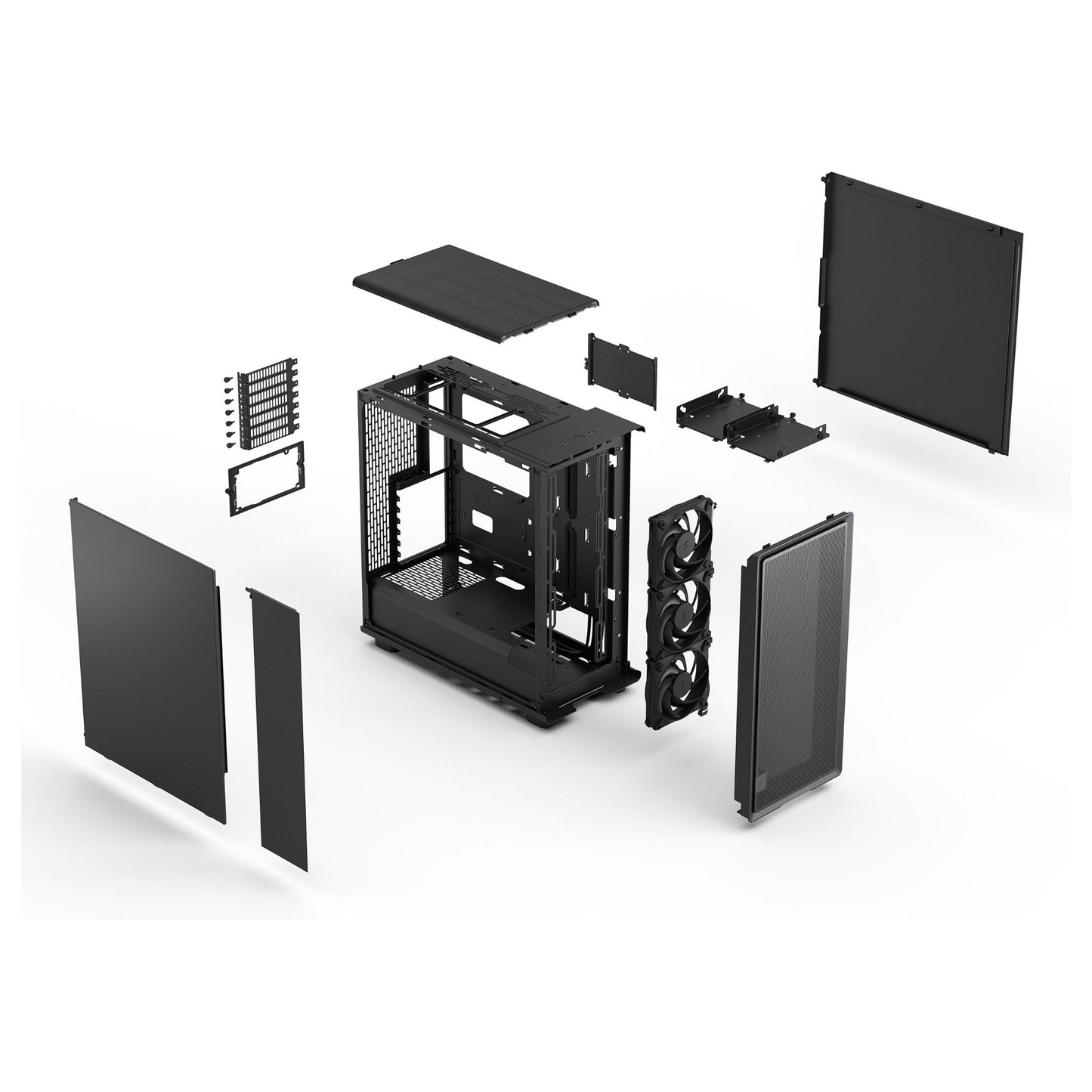 Midi Fractal Epoch Black Solid