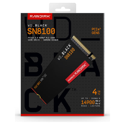 M.2 4TB WD Black SN8100 NVMe PCIe 5.0 x 4