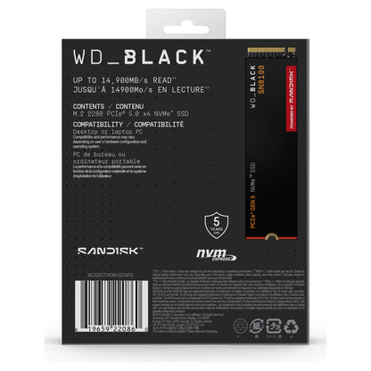 M.2 2TB WD Black SN8100 NVMe PCIe 5.0 x 4