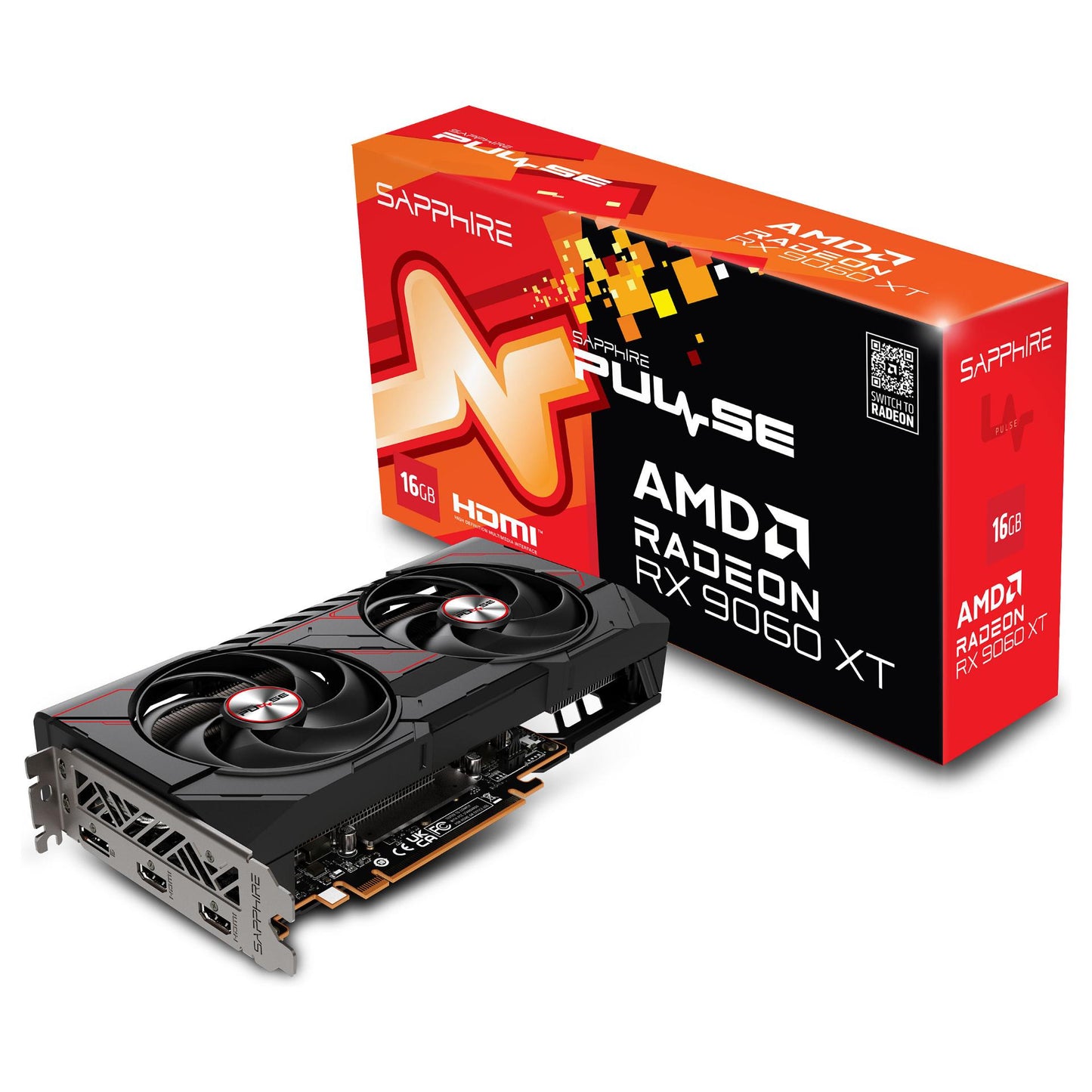 RX 9060 XT 16GB Sapphire Pulse Raedeon OC GDDR6