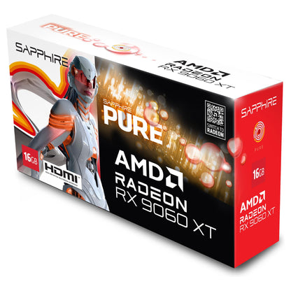RX 9060 XT 16GB Sapphire PureRaedeon OC GDDR6 white