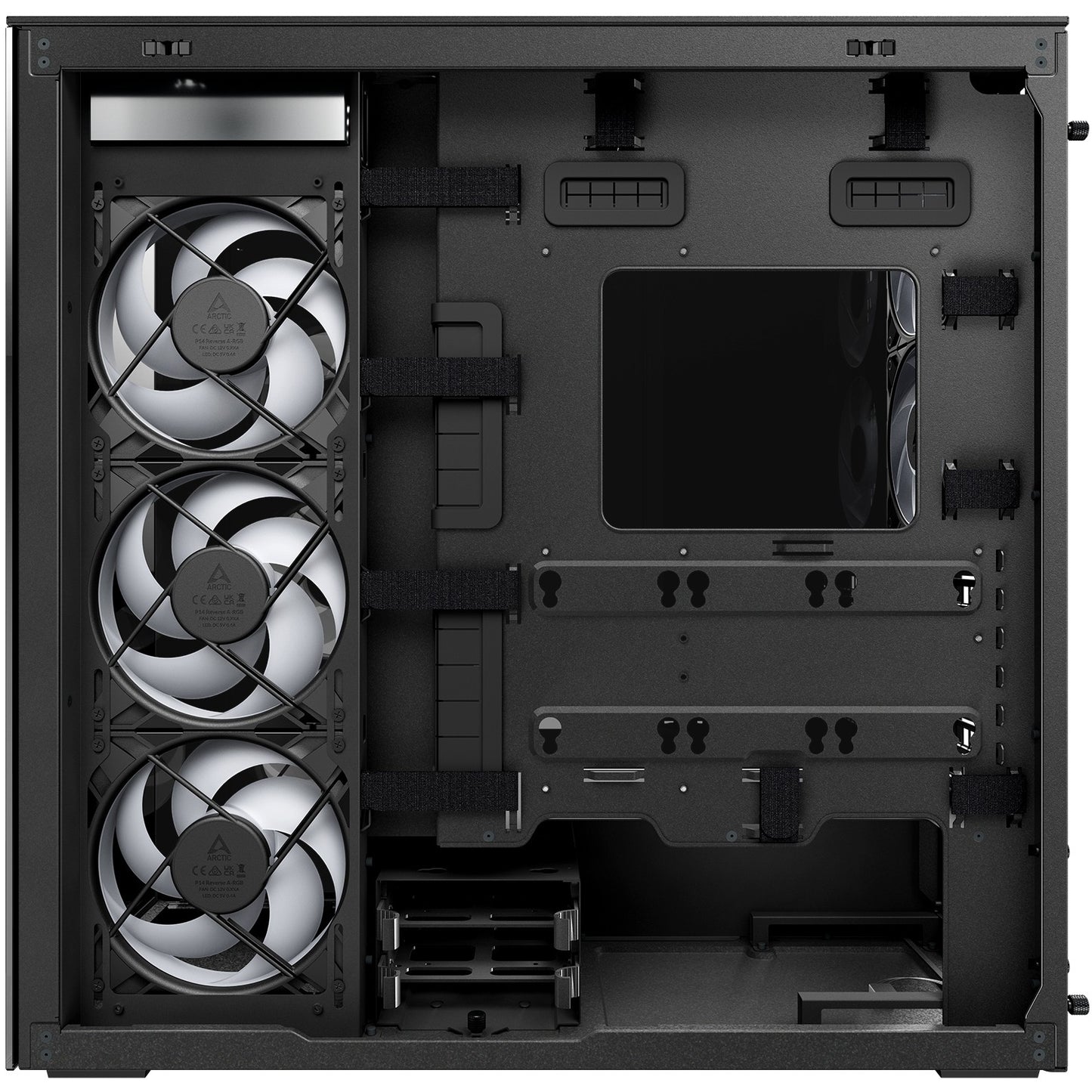 Arctic Xtender black window w/o GPU vertical mount