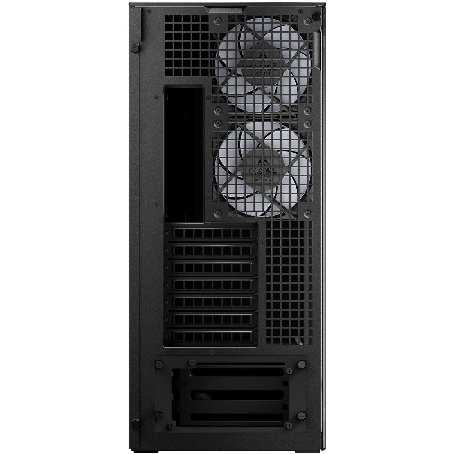 Arctic Xtender black window w/o GPU vertical mount
