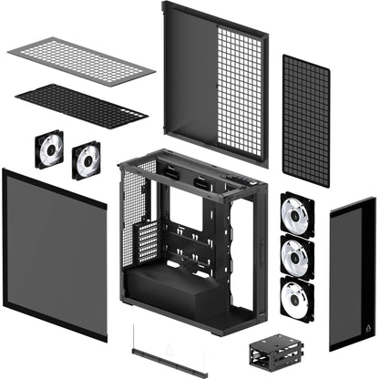 Arctic Xtender black window w/o GPU vertical mount