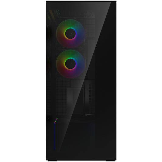 Arctic Xtender (Black) black window with GPU vertical mount