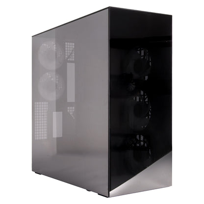Arctic Xtender (Black) mirrow black window with GPU vertical mount