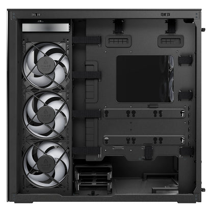 Arctic Xtender (Black) mirrow black window with GPU vertical mount