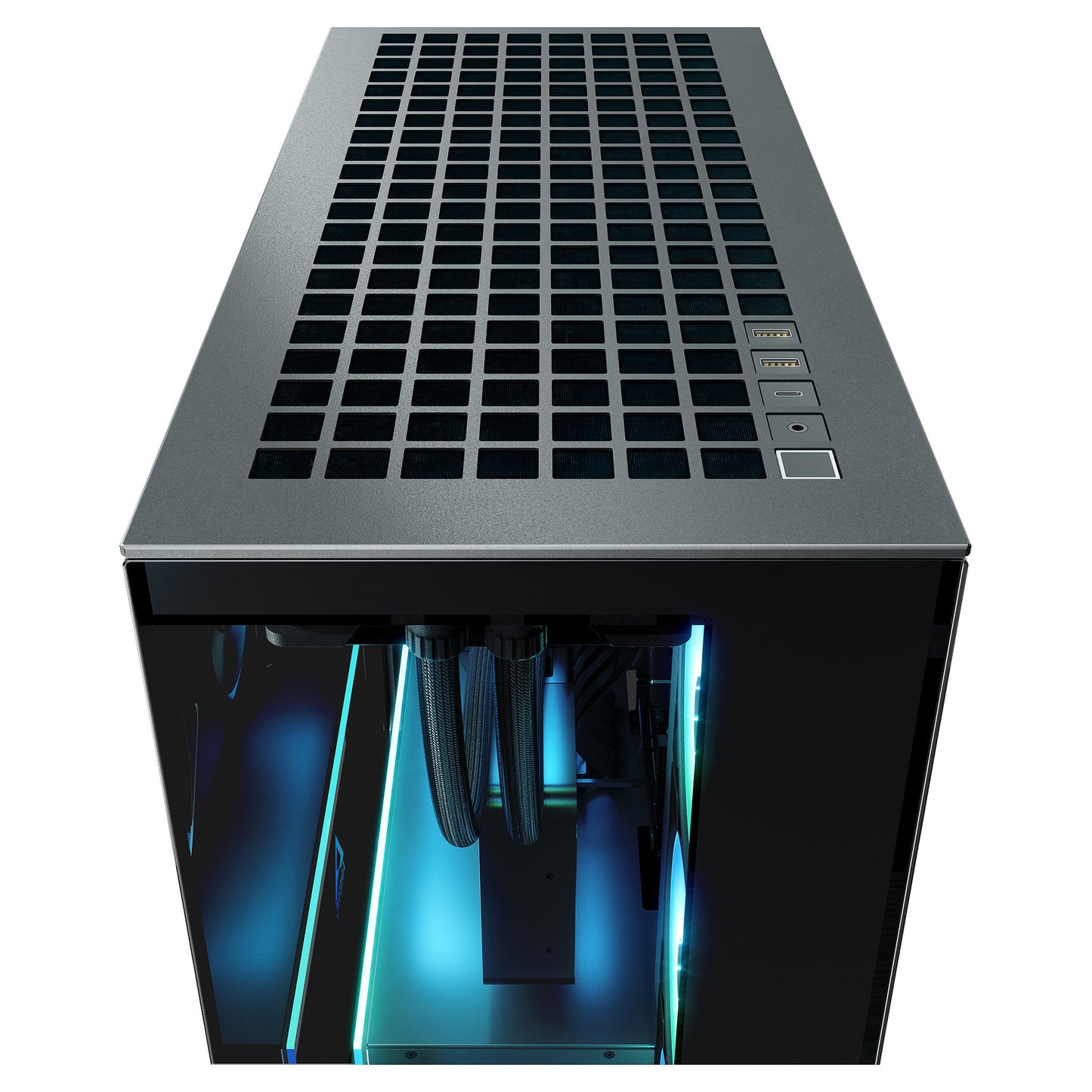 Arctic Xtender (Black) mirrow black window with GPU vertical mount