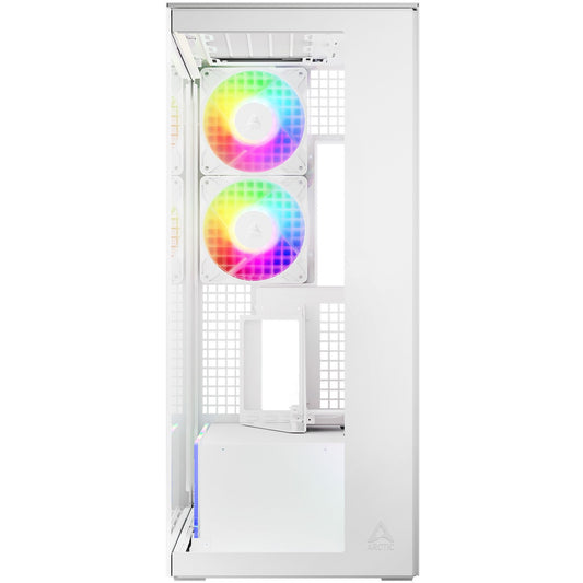 Arctic Xtender (White) transparent window with GPU vertical mount