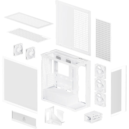 Arctic Xtender (White) transparent window with GPU vertical mount