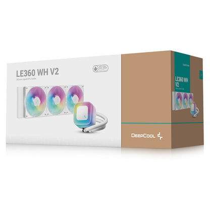 K Cooler Wasserkühlung Deepcool LE360 WH V2