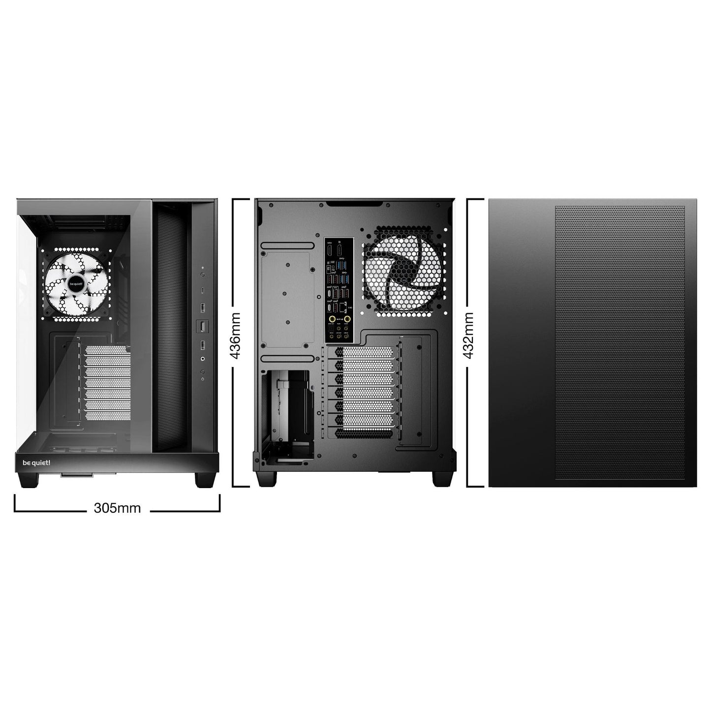 Midi be quiet! Light Base 500 LX Black