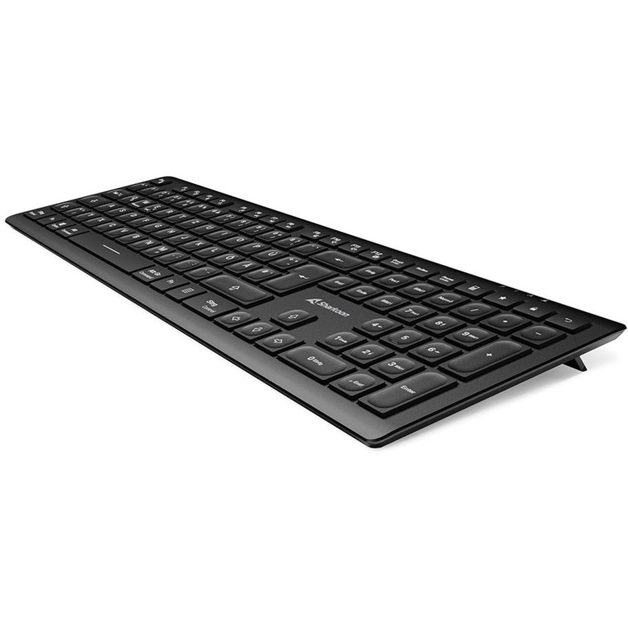 Sharkoon OfficePal K30W DE Layout Rubberdome black