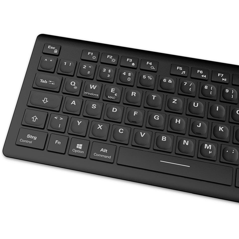 Sharkoon OfficePal K30W DE Layout Rubberdome black