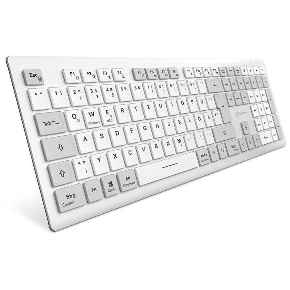 Sharkoon OfficePal K30W DE Layout Rubberdome weiß
