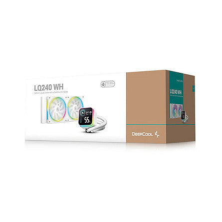 K Cooler Wasserkühlung Deepcool LQ240 White