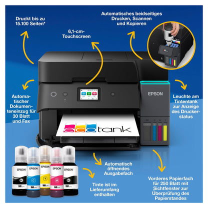 T Epson EcoTank ET-4950 A4 Tintentank-MFP Touch-Display