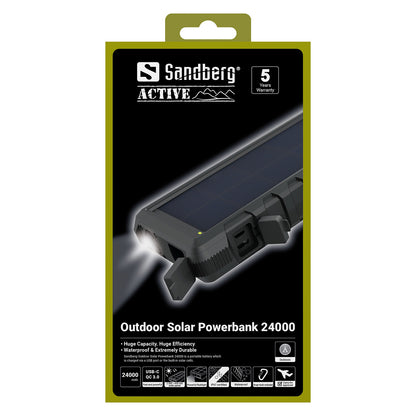 Sandberg 420-38 Powerbank 24000mAh 65W QC3.0 USB-C/USB-C Schwarz