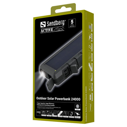 Sandberg 420-38 Powerbank 24000mAh 65W QC3.0 USB-C/USB-C Schwarz