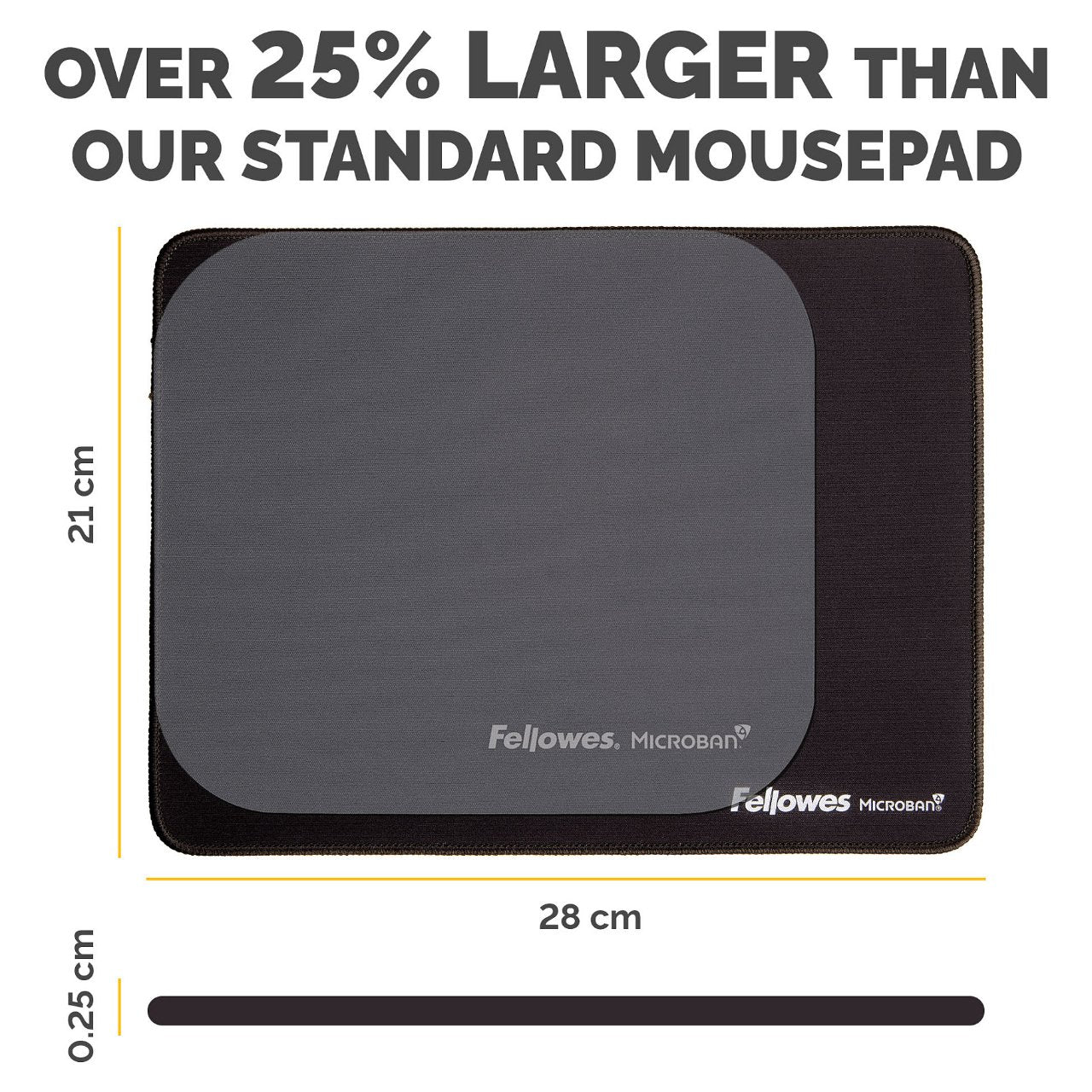 Fellowes Breyta XL Mauspad Schwarz