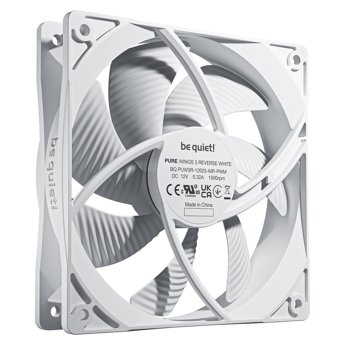 be quiet! Pure Wings 3 Reverse 3-Pack 120mm PWM white